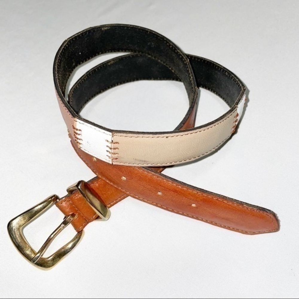 Vintage Patchwork Genuine Leather Belt